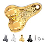 Genérico Hanging Truck Balls Nuts, Bumper Bull Zinc Alloy Hanging Truck Balls Nuts for 1/10, 1/8 Scale RC Trucks & Cars (Gold)