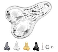 Genérico Hanging Truck Balls Nuts, Zinc Alloy Bumper Balls Bull Nuts for 1/10 Scale Universal RC Trucks & Cars (Silver,1PCS)
