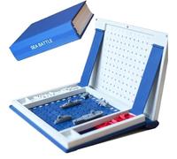 Genérico Hangman Game Book, Juego Magnético Impreso En 3D, Juego De Mesa De Diseño De Libros Portátiles for Adultos, Cuatro Juegos De Mesa Diferentes for Reuniones Familiares, Fiestas(Sea Battle)