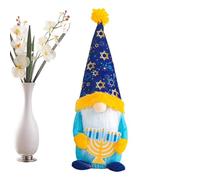Genérico Hanukkah Faceless Gnomes - White and Blue Swedish Tomte Toys | Creative Decorative Good Luck Hanukkah Decorations for Home, Table, Shelf, Living Room, Holiday Display