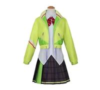 Genérico Haobozichuang - Plan de Dios - escenario de colores cosplay personaje juego de ropa peluca traje de personajes de animación (Verde, XL)