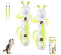 Genérico Happy Luna Cat Toy, Whirlie Cat Toy, Smart Motion Cats Toys with Worm Design, Caterpillar Smart Cats Toys for Hunting, Jumping, and Interactive Play (2Pcs)