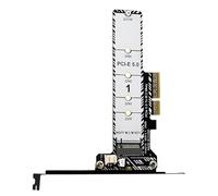 Genérico Hard Drive Expansion - Aluminum Alloy 12.8cm, PCIe 5.0 Adapter, M.2 Converter | Data Transfer Card with Heatsink For, Desktop, Media Storage, Computer Upgrade, Workstation Use