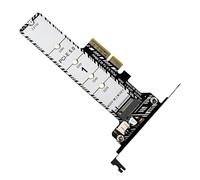 Genérico Hard Drive Expansion - Aluminum Alloy 12.8cm, PCIe 5.0 Adapter, M.2 Converter | Data Transfer Card with Heatsink For, Desktop, Media Storage, Computer Upgrade, Workstation Use