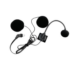 Generico Hard Mîc - Casco para moto Mîc Speakers 10 Pin Elbow Headset | Soft MicSpeaker Intercom Noise Cancelling Helmet Microphone Sponge ABS Wired Rod Type 77 cm Black Riding