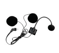 Genérico Hard Mîc - Motorcycle Helmet Mîc Speakers 10 Pin Elbow Headset | Soft MicSpeaker Intercom Noise Cancelling Helmet Microphone Sponge ABS Wired Rod Type 77cm Black Riding