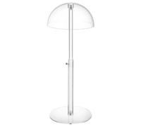 Genérico Hat Display Stand - 16 Inch Dome Stand | Acrylic Hats Storage - Decorative adjustable acrylic hats display rack for bedroom closet boutique table hat organization use
