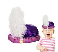 Genérico Hat Men - Costume Hat, Adult Turban With And Pearl Embellishments, Shiny Sequin Design, Soft And Comfortable Fit, Ideal For Cosplay, Role-Playing Games, Halloween, Themed Partie