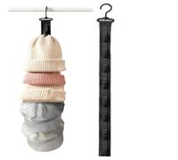 Genérico Hat Organizer For Door - 72cm Adhesive Hat Rack With 8 Anti Slip Clips, Baseball Cap Hanger Wall Mounted, Headgear Display Hooks For Closet, Cloakroom, Dorm, Apartment