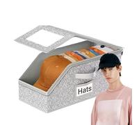 Genérico Hat Organizer, Hat Organizer For Baseball Caps | Stackable Rack Display Case Hold 24 Caps | Clear Lid Baseball Case Closet Organization For Bedroom Closer Door Wall Bathroom Dorm Living-Room