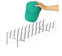 Genérico Hat Organizer, Slots Holder, 13.7x2.68x2.72in Storage Stand, Baseball Caps, No Install for Household, Table Use, Closet Organization, Cloakroom Storage, Home Bedroom, Wardrobe