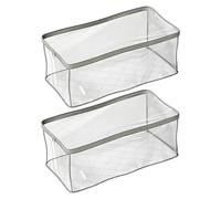 Genérico Hat Storage - 2 Piece Convenient To Use Display Clear,Hold Up To 24 Hat Organizer For Closet | Efficient Transparent For Closet Wardrobe Bedroom Bathroom Home Rv Dorm Truck Travel