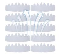 Genérico Hat Sweat Liner, 10 Pieces Absorbent Sweatbands for Hats, Non-Woven Fabric, Sweats Protector Pads, Octagonal Stain and Odor Absorbing Bands, Women and Men Hat Sweat Absorbers, 26.3x9.9cm