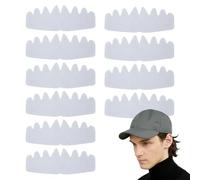 Genérico Hat Sweat Liner, Absorbent Sweatband Protector, 10.35x3.9in Octagonal Sweat Pads, Stain Resistant Material, Odor Blocking Design for Gym Workouts, Travel Days, Summer Outings.