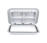 Genérico Hatch Cover, Access Lid, 17.32x12.4in Boat Panel, Rectangular Shape, Weatherproof Seal for Marine Protection, Yacht Storage, RV Compartments, Boating Needs, Kayaking Trips, Watercraft Use