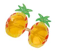 Genérico Hawaiian Glasses, Pineapple Novelty Eyewear 6.3 inches, Tropical Theme Sunglasses with Fun Party Style for Beach Travel Birthday Photo Booth Adults Kids Summer Stage Costume