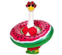 Genérico Hawaiian Porch Animal Outfit, Elastic Bikini with Hat and Glasses, Fun Lawn Statue Decoration, Perfect For Driveway Backyard Balcony Outdoor Pathway Or Garden Party, 7.87x5.91x1.97 In