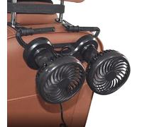 Genérico Head Fan - Car Cooling Accessory - Adjustable 12V Vehicle Dashboard Mount Twin Blades Portable Auto Fan For Truck SUV RV Van Travel Comfort Summer Heat Relief