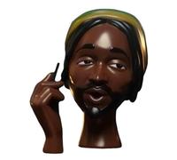 Genérico Head Incense Burner Black Woman,Funny Elegant Head Incense Burner,Unique Smoke Fountain Resin Head Incenses Holder,for Bedroom,Living Room,Home Decor Gift