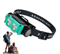 Genérico Head Lamp, Rechargeable Torch Light, 3.54x1.89in Waterproof Survival Tool, Adjustable Bright Beam, Outdoor Gear for Camping, Fishing, Hiking, Night Running, Work, Diving, Caving