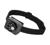 Genérico Head Mounted Video Camera - Black Color Headlamp Lighted Action Camera | Easy To Use Reusable Smart Sensing Control Shock-Absorbing Electronics Supplies Portable For Adventure Hiking