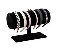 Genérico Headband Holder for Girls - Velvet Storage Rack for Vanities | Plush Fabric Display Stand with Support & Soft Non-Slip Base for Bracelets, Necklaces, Hairbands and Wristlets