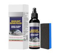 Genérico Headlight Restoration Kit, Refurbishing Spray Set, 120ml Blend with, Daily Routine with Reliable Care, Automotive Utility Item, Portable Aid for SUV Motorcycle Truck Garage