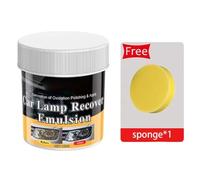 Genérico Headlight Restore Kit, Headlight Repair Cream with Sponge, 2.76x3.15 Inches Easy Car Light Refurbishing Set, Ideal for Vehicle Maintenance, Detailing Projects, Truck, Garage, Road Trip