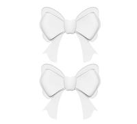 Genérico Headphone Attachment Accessories - Decorative Headphone Clips | 1 Pair Silicone Bow with Flexible Grip Function, Soft Material with Scratch Resistant, Audio Gear Accessory for Teens Women