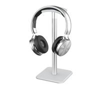 Genérico Headphone Desk Stand, Headset Display Rack, Desktop Storage Holder: Aluminum Alloy + ABS Tabletop Earphone Mount with Support Bar for Study Room, Office Desk, Setup, and Living Room