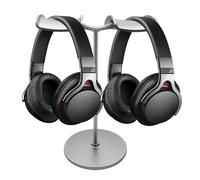Genérico Headphone Stand For Desk, Desk Headset Holder, Double Hook Headphones Storage Rack, Metal Desktop Earphone Hanger, Desktop Headphone Bracket, Earphones Hanger, Headset Organizer For Desk