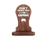 Genérico Headphone Stand For Desk | with Storage Base Wooden Organizer