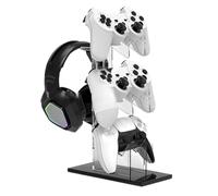 Generico Headphone Stand Rack, Games Shelf Organizer, 11.89x7.48x3.54 inches3 Tier Vertical Display, Space Saving Storage Design, Desktop Holder for Bedroom, Office, Living Room