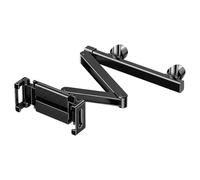 Generico Headrest Tablet Holder, Car Mount 360° Rotating Mobile Stand, Compact Stainless Steel Fit, Phone Vehicle Accessory for Auto RV Truck Rear Seat Entertainment Holder, Black