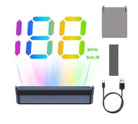 Genérico Heads Up Display - ABS Standard Size, Digital Speedometer, GPS Speedometer | Double Mode Projection, Windshield Projector For Car, Truck, Cart, Golf Cart, Racing