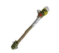 Genérico Healing Crystal Wand - Spiritual Meditation Tool | Clear Quartz with Smooth Grip, Energy Alignment, Chakra Activation, Reiki, and Mindfulness Practice for Personal Wellness 0.78in