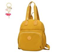 Genérico Heaneutrorty Backpack - Stylish Nylon Daypack with Large Capacity, Lightweight Casual Travel & Work Bag with Multiple Pockets (Yellow)