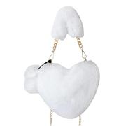 Genérico Heart Bag - Plush Handheld Heart Shaped Bag, Shaped Shoulder | Plush, Soft Large Capacity Shoulder Bags For Women Females Ladies Students