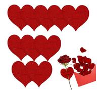 Genérico Heart Cutlery Holder - Felt Bags for Valentine Party | Soft Felt with Compact Design, 10 Piece Set, Flatware Storage Accessory, Decorative Tableware Organizer for Dinner Birthday