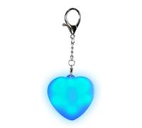 Genérico Heart Glow Lamp - Touch Purse Light for Women | Abs Metal with Electronic Components, Rechargeable Keychain, Type-C Charging, Pink Blue Style, Compact Bag Accessory for Travel, Concerts