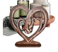 Genérico Heart Hand Statue Decor - Romantic Form Sculpture Design, Artistic Display Piece, , Elegant Aesthetic Ornament | Home Decor, Office Desk, Shelf Decoration, Modern