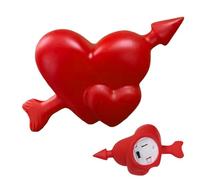 Generico Heart - PVC, 12 cm, Heart LED Lamp, Button Battery Powered Light | Soft Glow Decorative Design, Valentine Lamp, Romantic LED Lamps For Bedside Use, Hallway Décor, Bathroom Area