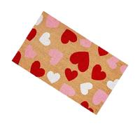 Genérico Heart Rug - Valentines Day Doormat, Non Slip Indoor Carpet, Romantic Red Pattern Design, Holiday Covering, Entrance Decor, Soft Washable Tool For Porch Entryway Kitchen