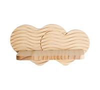 Genérico Heart-Shaped Boho Shelves - Rustic Wall Mounted Corner Shelf | Aesthetic Home Decor for Small Items, Book, Flower Pot, Candle, Photo Frame in Bedroom, Living Room, Bathroom & Office