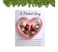 Genérico Heart-Shaped Pocket Charm - 2D Acrylic Natural Portable, Heart-Shaped Decor for Kids, Cute Mini Ornament, Charm Accessory with Lightweight Design, Gift Set for Birthday, Holiday, and Party