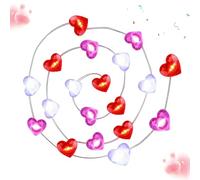 Genérico Heart Shaped String Lights, LED Fairy Lights | Battery Operated Heart Home Decor | LED Valentine Light Love Sign | For Bedroom Living Room Apartment Garden Yard Patio Porch Holiday Party