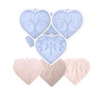 Generico Heart Tree Casting - Molde de resina no pegajosa para resina epoxi, polímero de arcilla, moldes de fundición de alimentos para cocina, puertas, paredes de silicona para sala de estar
