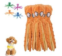 Genérico Heartful Pets Octopus, No Stuffing Octopus Dog Toy, Whiskerspot Octopusa Dog Toy, Interactive Funny Durable No Stuffing Chew Toys For Aggressive Chewers (Orange,3PCS)