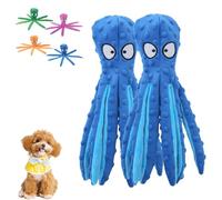 Genérico Heartful Pets Octopus, No Stuffing Octopus Dog Toy, Whiskerspot Octopusa Dog Toy, Interactive Funny Durable No Stuffing Chew Toys For Aggressive Chewers (Blue,2PCS)