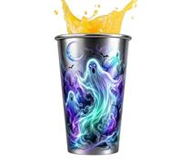 Genérico Heat Color Changing Cup Halloween Party Hot Cocoa Tumbler